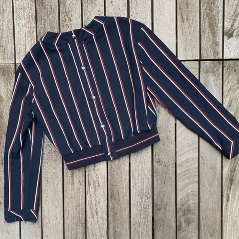 Zara Trafaluc Collection Striped Blouse Size L - Picture 3 of 3